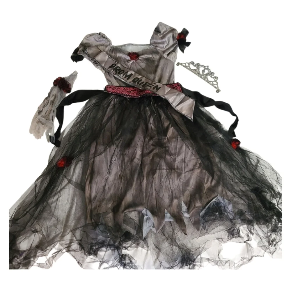 Halloween Prom Queen Corpse Costume Girls (14/16) 5 pcs. NWOT